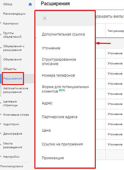 Расширения в Google Ads: что это такое и почему они важны