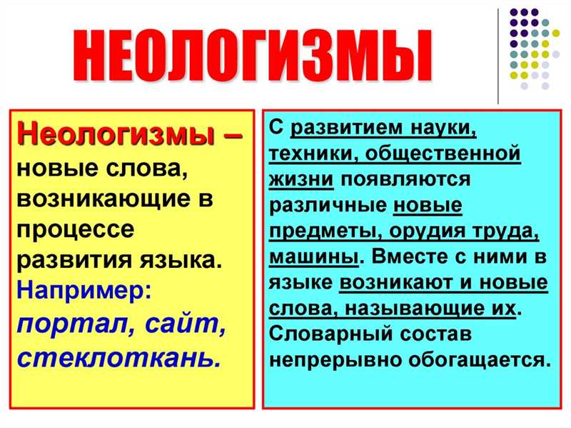 Заимствования как фактор развития языка